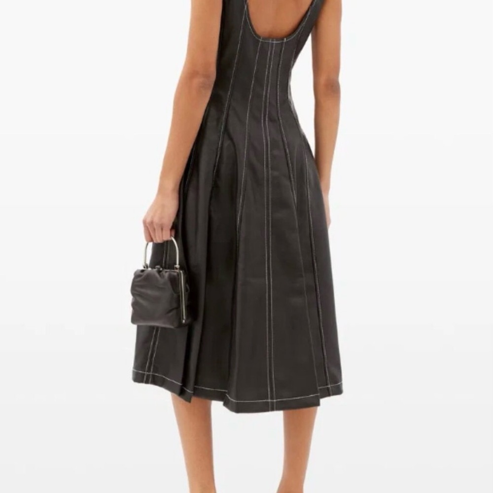 STAUD Wells Dress Faux Leather - Picture 3 of 14